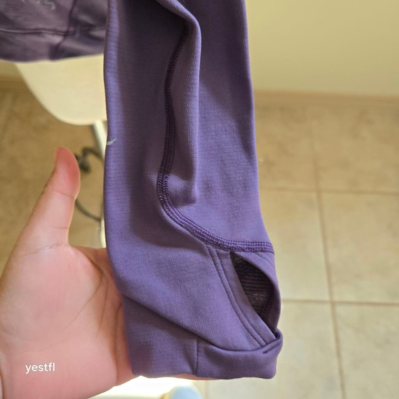 ARC'TERYX purple quarter-zip base layer top M - Picture 3 of 10